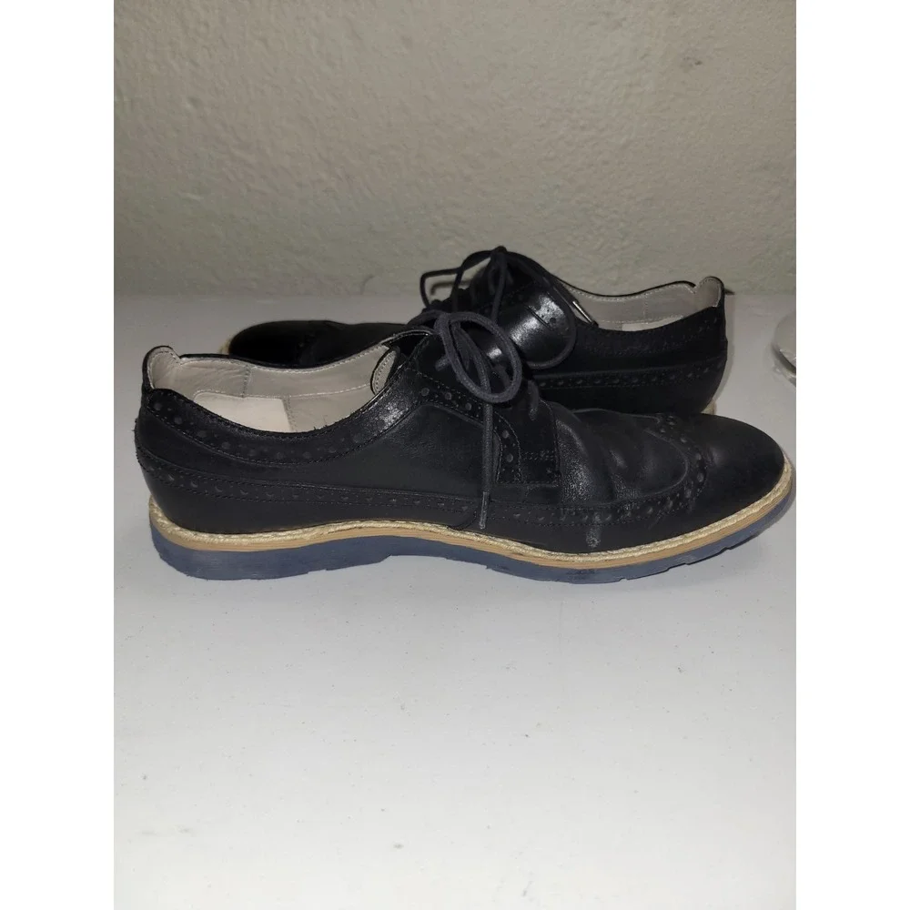 Clarks‎ Oxford Wingtip England Leather Dress Shoes Business Men's Size 9 Black